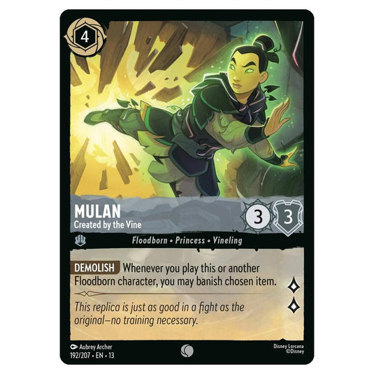 Lorcana - Attack of the Vine - Mulan - Created by the Vine (Common) - 192/207