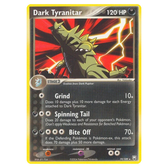 Pokemon - EX Team Rocket Returns - Dark Tyranitar - 019/109
