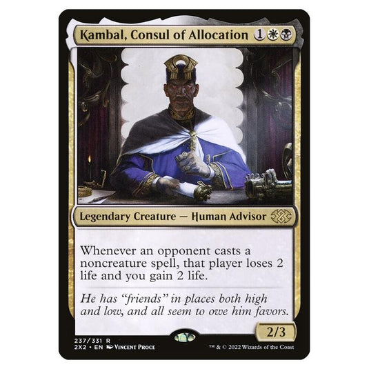 Magic the Gathering - Double Masters 2022 - Kambal, Consul of Allocation - 237/331