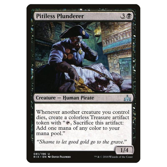 Magic The Gathering - Rivals Of Ixalan - Pitiless Plunderer - 81/196 (Foil)