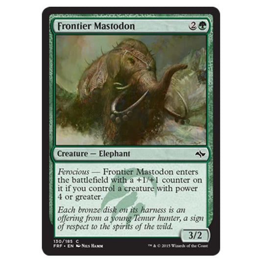 Magic the Gathering - Fate Reforged - Frontier Mastodon - 130/185