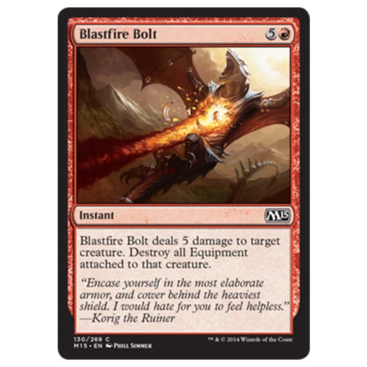 Magic the Gathering - M15 Core Set - Blastfire Bolt - 130/269