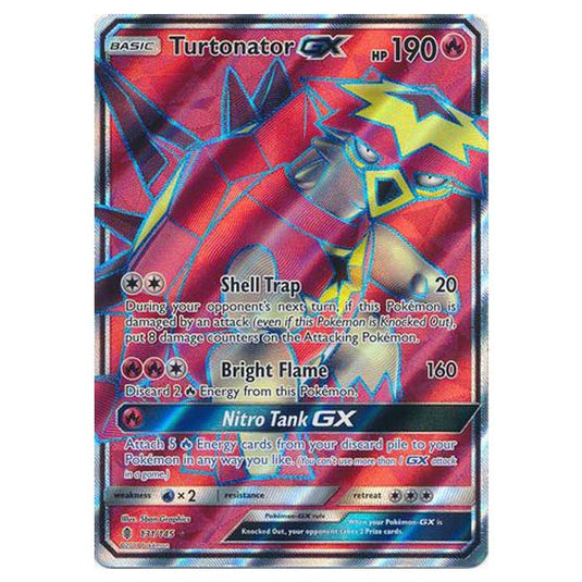 Pokemon - Sun & Moon - Guardians Rising - Turtonator GX (Full Art) - 131/145