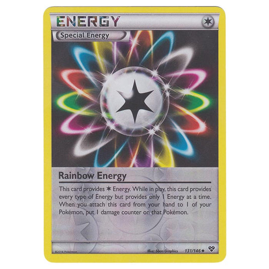 Pokemon - XY Base Set - (Reverse Holo) Rainbow Energy - 131/146