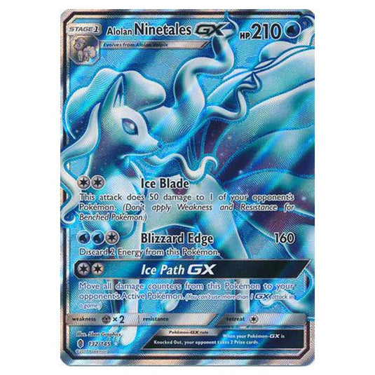 Pokemon - Sun & Moon - Guardians Rising - Alolan Ninetales-GX (Fullt Art) - 132/145