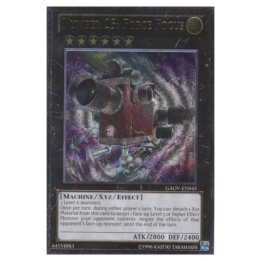Yu-Gi-Oh! - Galactic Overlord - Number 25: Force Focus (Ultimate Rare) GAOV-EN045