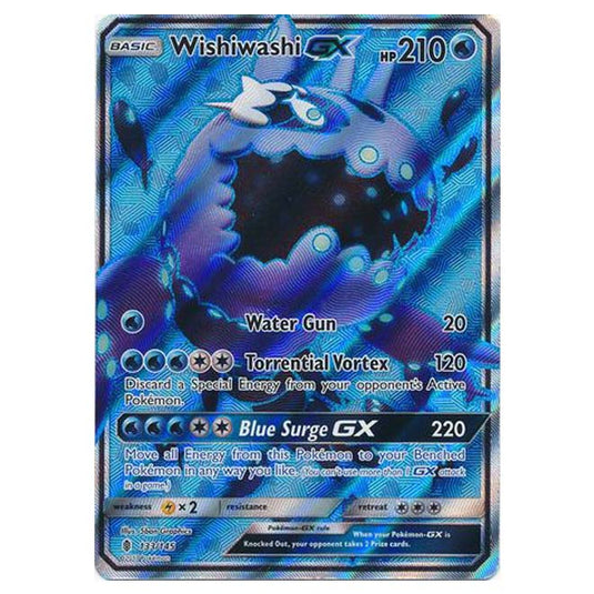 Pokemon - Sun & Moon - Guardians Rising - Wishiwashi-GX (Fullt Art) - 133/145