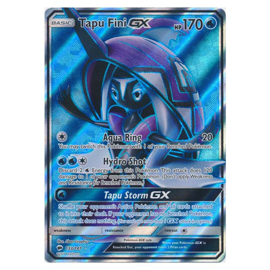 Pokemon - Sun & Moon - Burning Shadows - Tapu Fini-GX (Full Art) - 133/147