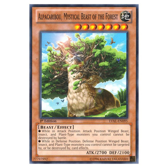 Yu-Gi-Oh! - Legacy of the Valiant - Alpacaribou, Mystical Beast of the Forest (Common) LVAL-EN095