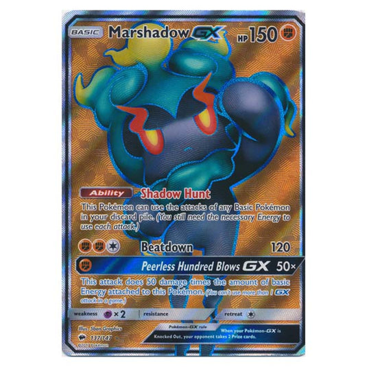 Pokemon - Sun & Moon - Burning Shadows - Marshadow-GX (Full Art) - 137/147