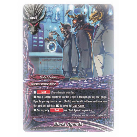 Future Card Buddyfight - Break To The Future - Black Agenda - 84/135 (Foil)