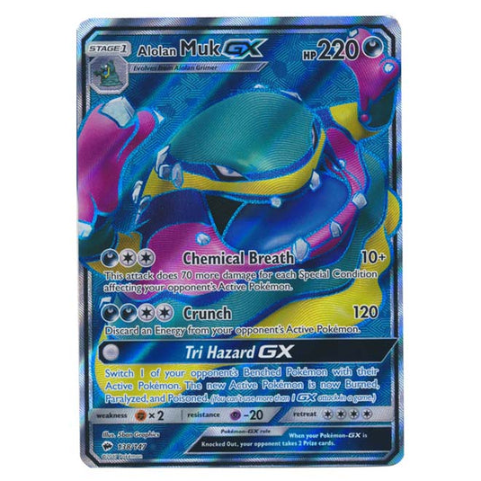 Pokemon - Sun & Moon - Burning Shadows - Alolan Muk-GX (Full Art) - 138/147