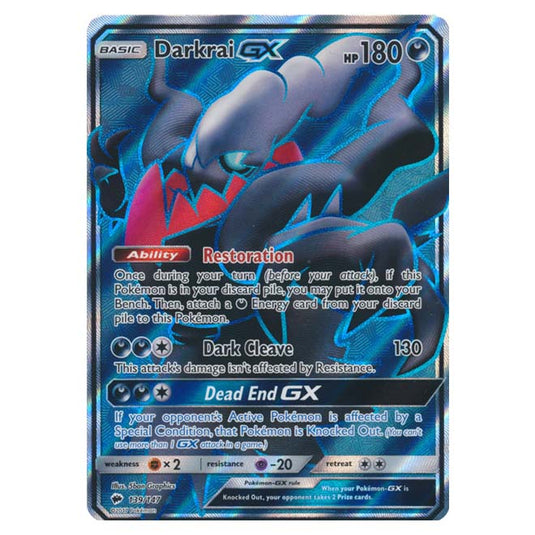 Pokemon - Sun & Moon - Burning Shadows - Darkrai-GX (Full Art) - 139/147