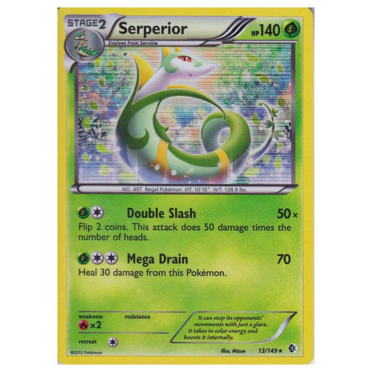 Pokemon - Black & White - Boundaries Crossed - Serperior 13/149