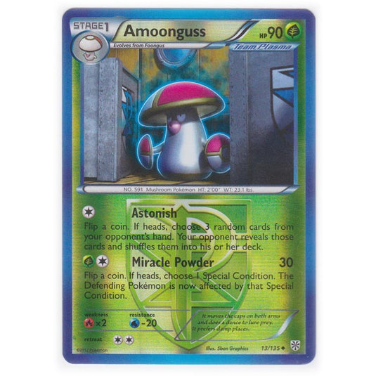 Pokemon - Black & White - Plasma Storm (Reverse Holo) - Amoonguss - 13/135