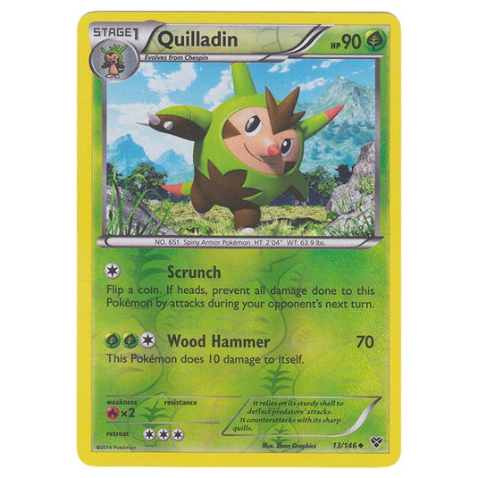 Pokemon - XY Base Set - (Reverse Holo) Quilladin - 13/146