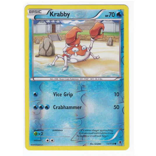 Pokemon - XY Phantom Forces - (Reverse Holo) - Krabby - 13/119