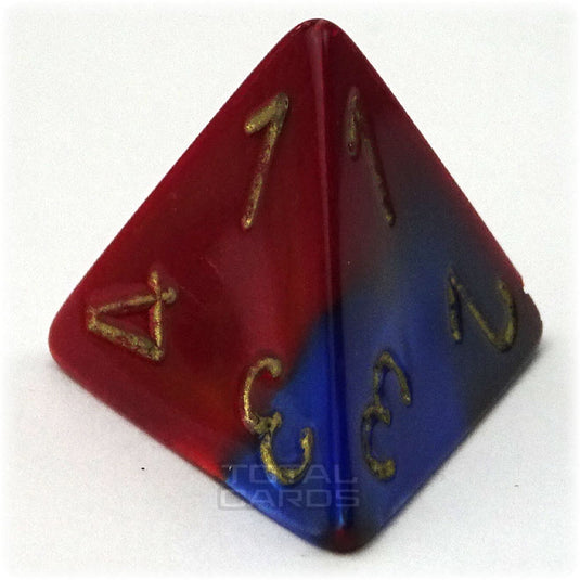 Chessex - Gemini 16mm D4 - Blue-Red w/Gold