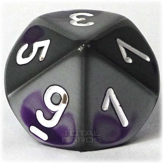 Chessex - Gemini 16mm D10 - Purple-Silver w/White