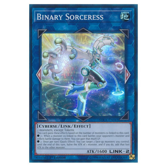Yu-Gi-Oh! - Structure Deck - Cyberse Link - Binary Sorceress (Super Rare) SDCL-EN043