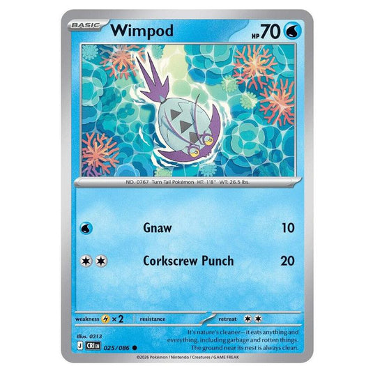 Pokemon - Mega Evolution - Chaos Rising - Wimpod - 025/086