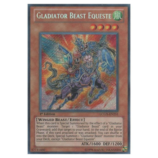 Yu-Gi-Oh! - Legendary Collection 2 - The Duel Academy Years Mega Pack - Gladiator Beast Equeste (Secret Rare) LCGX-EN251