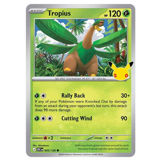 Pokemon - 30th Celebration - Tropius - 005/128