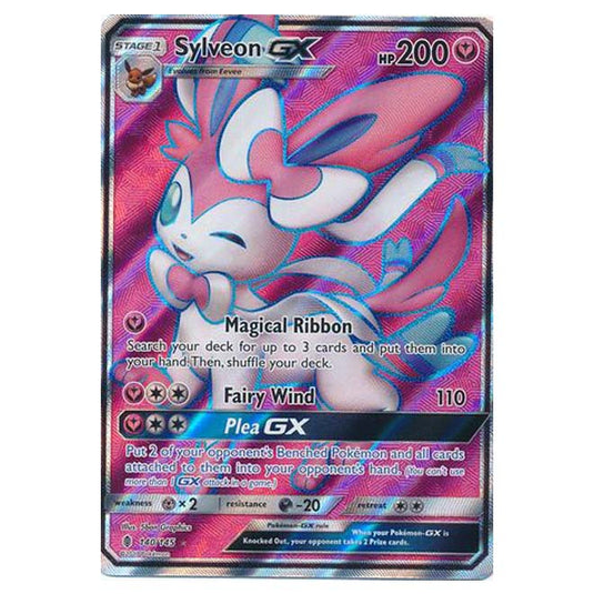 Pokemon - Sun & Moon - Guardians Rising - Sylveon-GX (Fullt Art) - 140/145