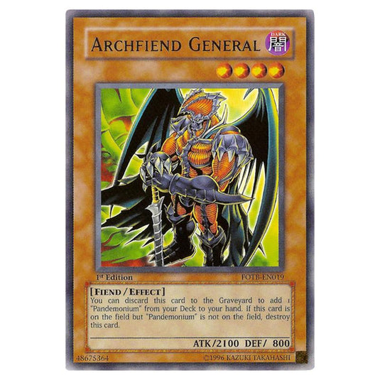 Yu-Gi-Oh! - Force of the Breaker - Archfiend General (Rare) FOTB-EN019