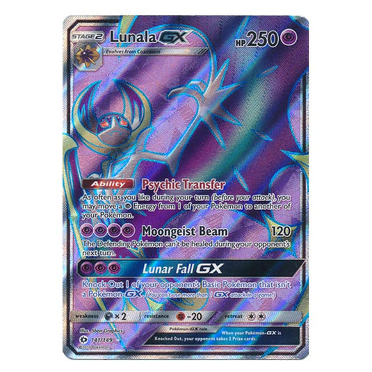 Pokemon - Sun & Moon - Base Set - Lunala-GX (Full Art) - 141/149