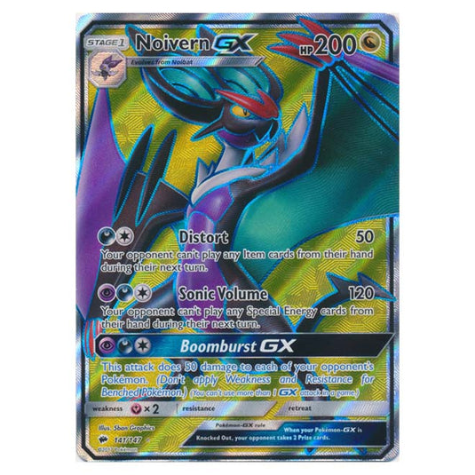 Pokemon - Sun & Moon - Burning Shadows - Noivern-GX (Full Art) - 141/147