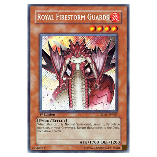 Yu-Gi-Oh! - Gladiator\'s Assault - Royal Firestorm Guards (Secret Rare) GLAS-EN087