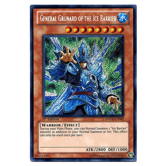 Yu-Gi-Oh! - Hidden Arsenal 3 - General Grunard of the Ice Barrier (Secret Rare) HA03-EN049