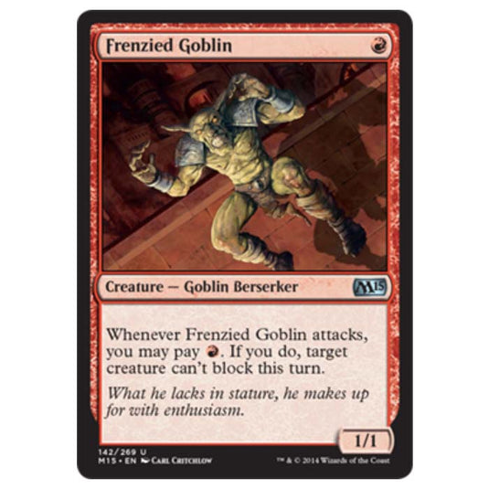 Magic the Gathering - M15 Core Set - Frenzied Goblin - 142/269