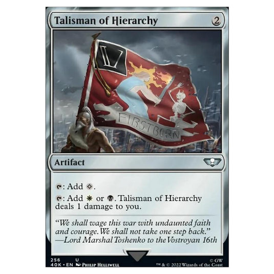 Magic The Gathering - Universes Beyond - Warhammer 40k - Talisman of Hierarchy - 256/168