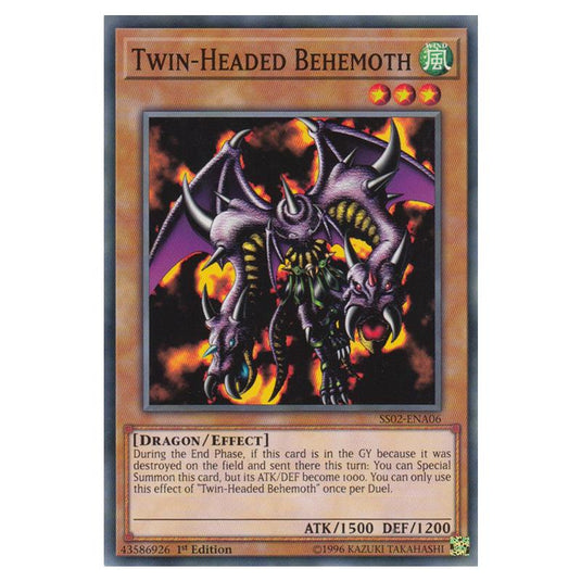 Yu-Gi-Oh! - Speed Duel Starter Decks - Duelists of Tomorrow - Twin-Headed Behemoth (Common) SS02-ENA06