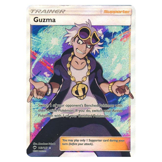 Pokemon - Sun & Moon - Burning Shadows - Guzma (Full Art) - 143/147