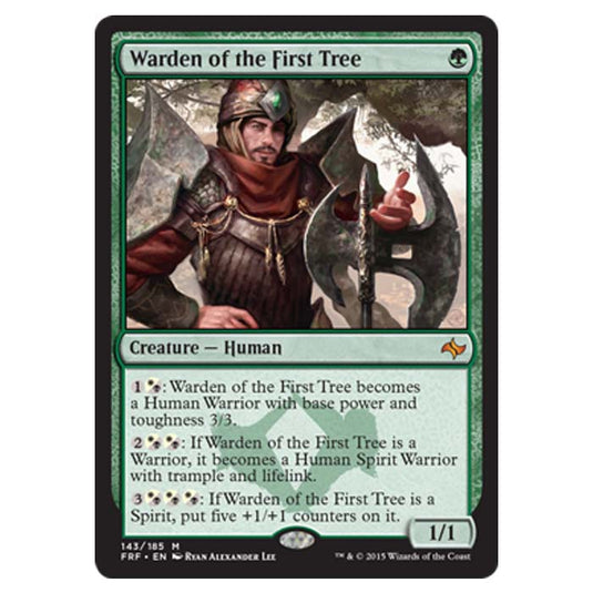 Magic the Gathering - Fate Reforged - Warden of the First Tree - 143/185