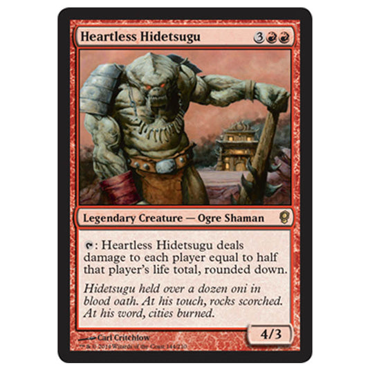 Magic the Gathering - Conspiracy - Heartless Hidetsugu - 144/210