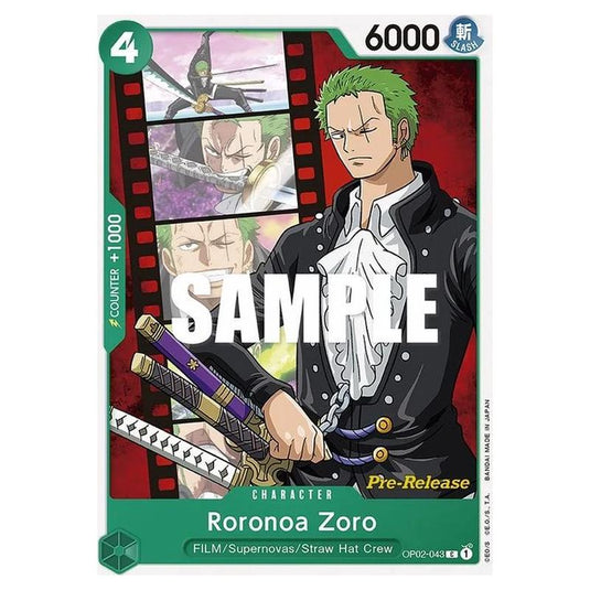 One Piece - OP-02: Paramount War Promos - Roronoa Zoro - OP02-043