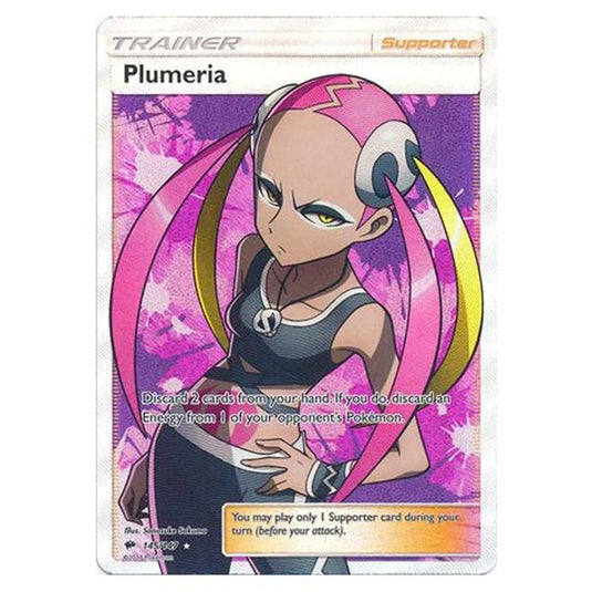 Pokemon - Sun & Moon - Burning Shadows - Plumeria (Full Art) - 145/147