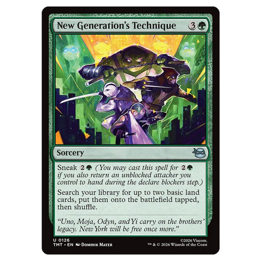 Magic The Gathering - Teenage Mutant Ninja Turtles - New Generation's Technique - 0126