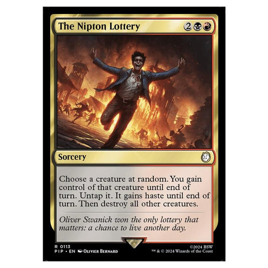 Magic The Gathering - Universes Beyond - Fallout - The Nipton Lottery - 0113