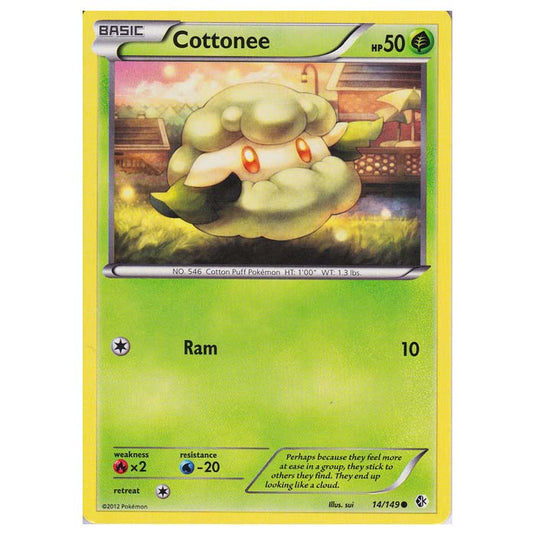 Pokemon - Black & White - Boundaries Crossed - Cottonee 14/149