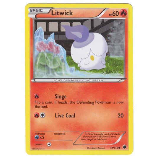 Pokemon - Black & White - Plasma Freeze - Litwick - 014/116