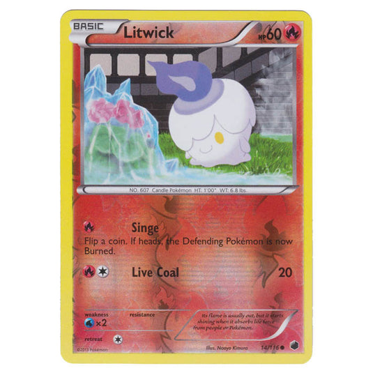 Pokemon - Black & White - Plasma Freeze - (Reverse Holo) Litwick - 14/116