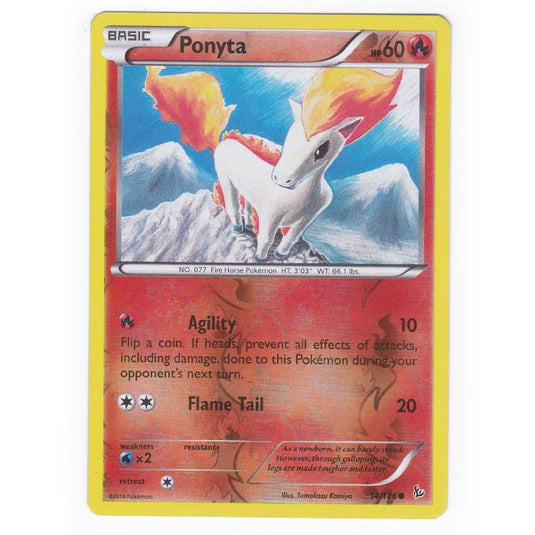 Pokemon - XY - Flashfire - (Reverse Holo) Ponyta - 14/106