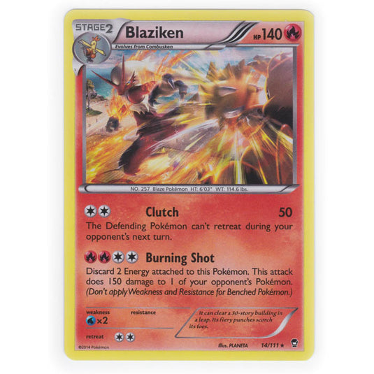 Pokemon - XY Furious Fists - Blaziken - 14/111