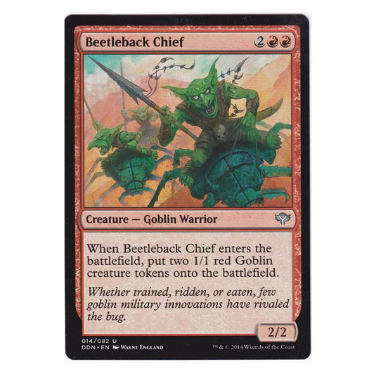 Magic the Gathering - Speed VS Cunning - Beetleback Chief - 14/82