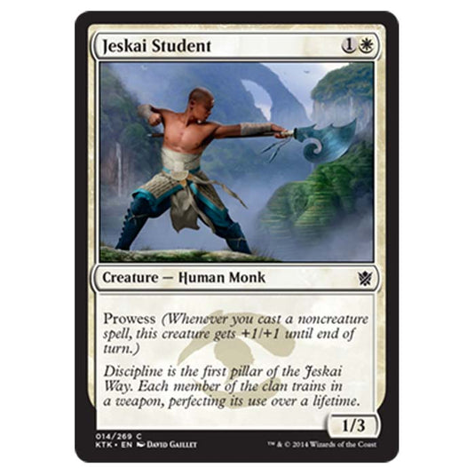 Magic the Gathering - Khans Of Tarkir - Jeskai Student - 14/269